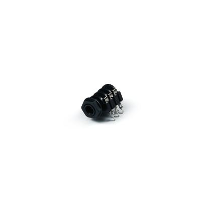 China audio & PCB Mount Stereo Video 6.35mm Pin Female Headphone Jack Socket 6 Audio Connector for sale