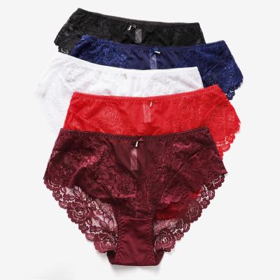 China Beizhi Breathable 12 Hour Custom Design Plus Size Women Briefs Fat Women Lace Up Panty Briefs Panties Underwear for sale