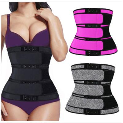 China Antibacterial Belly Shaper Gray Double Belts Waist Trainer Nanbin Snow Top Shapewear for sale