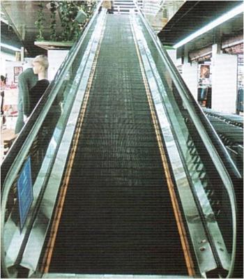 China Edelstahl-Passagier-Förderer-Flughafen-Rolltreppe horizontal zu verkaufen