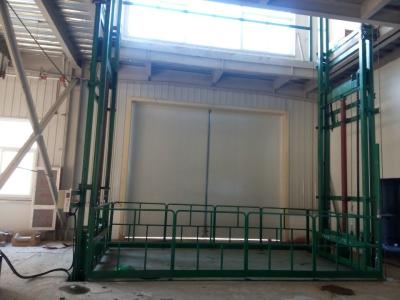 China Industrial And Mining Freight Lift Elevator Machine Room / Automatic Door for sale