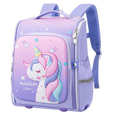 China The unicorn waterproof stereoscopic waterproof children's backpack, pressure-reducing, wear-resistant, large capacity backpack customization for sale