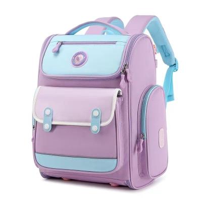 China 2023 Waterproof New Student's English Style Schoolbag With Large Capacity Reduced Pressure Waterproof Children's Backpack for sale