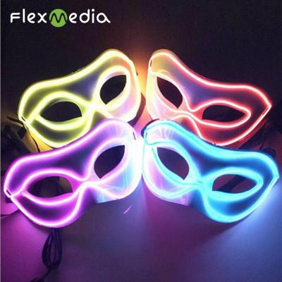 China NEW OEM Manufacturing Flashing Sound Activated Led EL Wire Mask for sale