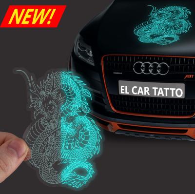 China All Size High Brightness Electro-Luminescent Tatto Car Wrap Sticker Glowing EL New 2020 for sale