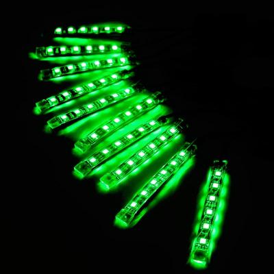 China 10pc Million Color Flexible Motorcycle Wheel LED Strip Decorative Kits Lights, Universal Motorcycle Rim Lighting Kit Decoration 5050SMD10*10-1 for sale