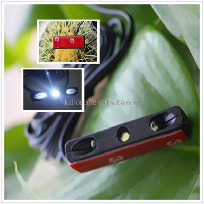 China Super White LED Motorcycle Number Plate Rear Light Bright LED Bracket Light 45*12*7mm for sale