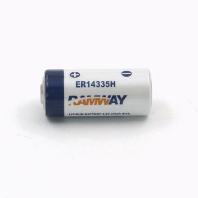 China Memory Backup 1600mAh er14335 3.6V 2/3 AA LiSOCL2 Lithium Thionyl Chloride Battery Battery for sale