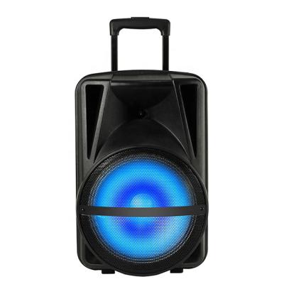 China No Battery Trolley Audio Speaker 12 Inch Karaoke DJ Speaker With USB BT TF FM for sale