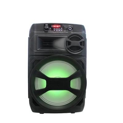 China Portable Mini Speaker Top Vendor Portable Music BT Outdoor Wireless Party 8 Inch Rechargeable Trolley Speaker With LED Light for sale