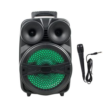 China No Cart DJ System Battery Operated Speaker 8inch Portable Wireless Speaker With Rechargeable Battery for sale