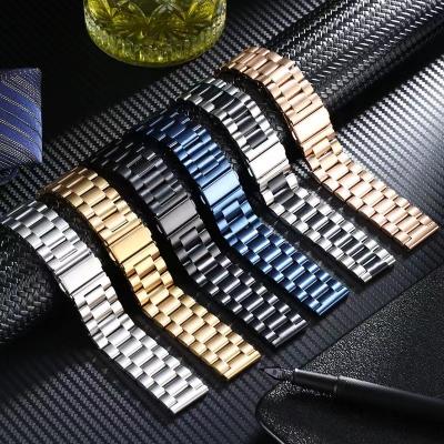 China Fanshion Stainless Steel Metal Watch Belt For Apple Watch Series 7 Band 22mm 20mm Strap For Samsung for sale