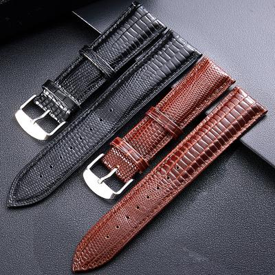 China Fashionable Free Shipping Men's Cheap Genuine Leather Fitness Band Watch Strap Smart Band Sample 18mm 20mm 22mm 24mm for sale