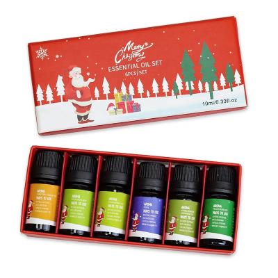 China New Design Moisturizer Christmas 100% Pure Essential Oils Set Aromatherapy Skin Care Gift Box for sale