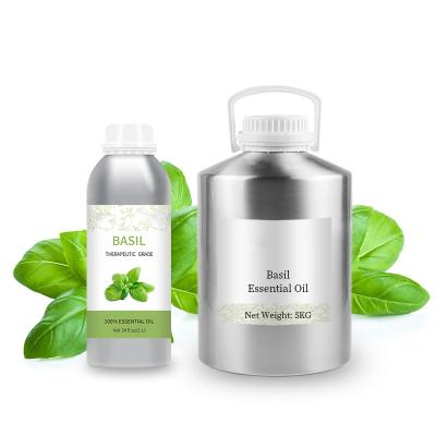 China Wholesale Skin Revitalizer RONIKI Massage Oil 100% Essential Pure Pure Organic Basil Oil For Aromatherapy for sale