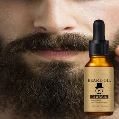 China Private Label Personal Care Products Gentlemen DEEP CLEANSING Natural Hair Growth Customized Men Hair Styling Organic100% Beard Growth Oil for sale