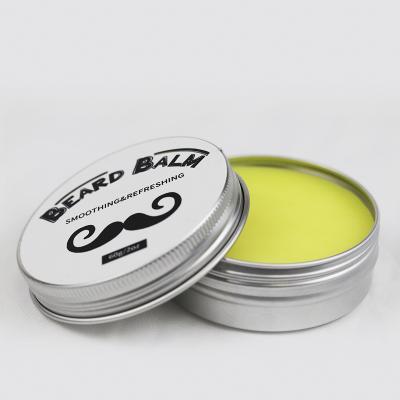 China RONIKI Yellow Organic Beard Balm 100% Beard Styling Regenerating Nourishing Balm For Men's Gift for sale