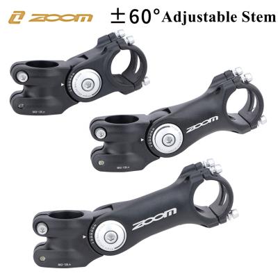 China ZOOM Mtb Stem 31.8*28.6 75/105/125mm For XC Mountain Road City Bike Bicycle Parts Cycling Adjustable Stem D299N for sale