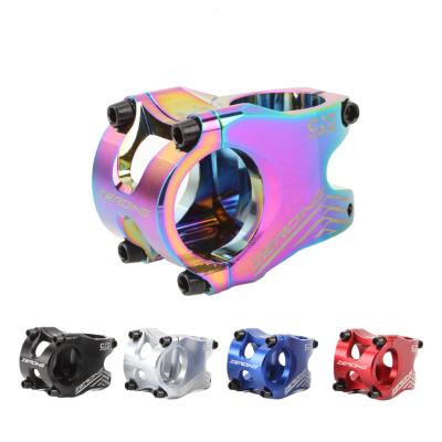 China Polished Anodized ZERO MTB Stem 35mm CNC 31.8mm Handlebars Bike Ultralight FR AM Enduro 28.6mm Short Steerer 0 Degree Rise Mountain Bike Stem for sale