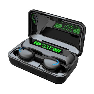 China Comfortable Wearing Radio Earbuds Tws Earphone F9-5 LED Light Mini TWS 5.1 High Fidelity Headset Sport Earphone With MIC Charging Box 2000Ahm for sale