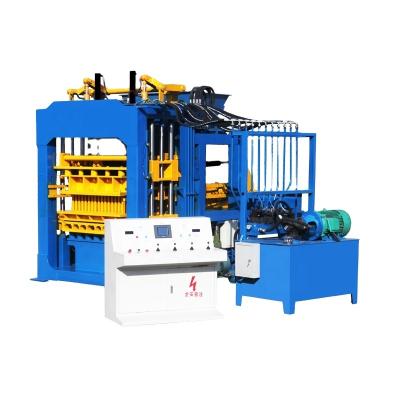 China QT8-15 automatic hydraulic concrete hollow solid block making machine in ghana for sale