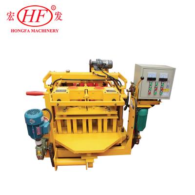 China Low Price Qmj-4a block laying machine Small Movable Egglaying Concrete Hollow Block Making Machine for sale