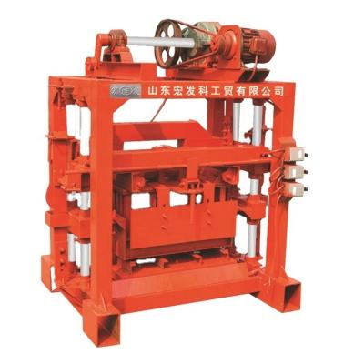 China Manual Semi Automatic Block Machine Hollow Cement Block for sale