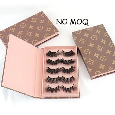 China 100% Natural 3d 18MM Long Premium Mink Lashes Beautiful Real Hair Dramatic Lashes 5 Packs for sale