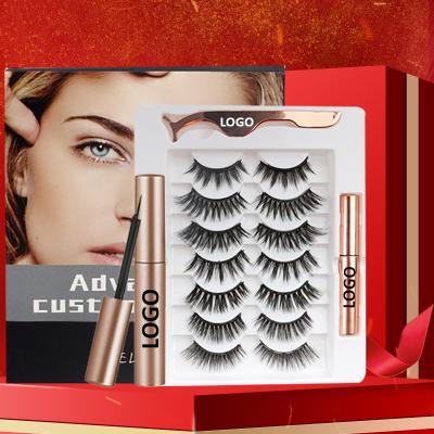 China Long Lasting 3d Mink Lashes Magnetic Eyeliner and Magnetic Highlights for sale