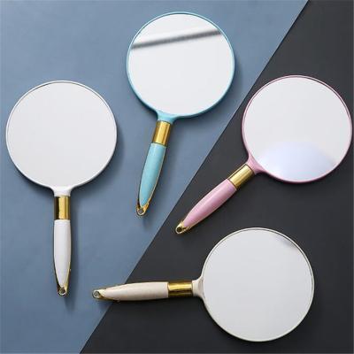 China Simple Design Custom Printing Cute Pocket Logo Long Ring Light And Makeup Mirror For Makeup for sale