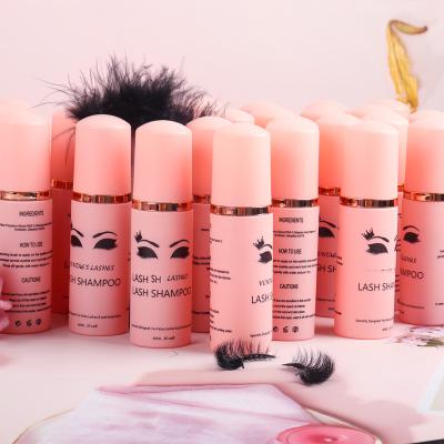 China Wholesale Water Proof Lash Shampoo Private Label Lash Shampoo Private Label Eyelash Remover Eyelash Foam Cleanser Eyelash Foam Detergent for sale