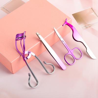 China PASSIONATE private label pink and gold eyelash curlers high quality eyelash curlers for sale