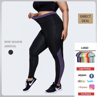 China Amazon Selling Breathable Custom High Waisted Quick Dry Pants For Women Yoga Clothing Plus Size Yoga Pants for sale