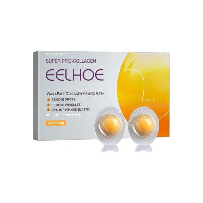 China Natural Anti Wrinkle Spot Moisturizer EELHOE Vegan Clearing Free Collagen Moisturizing Sleep Egg Elastic Packing Face Mask for sale