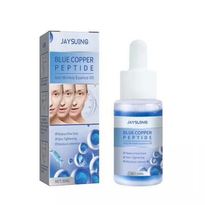 China Wholesale Private Label JAYSUING Skin Revitalizer Skin Tightening Whitening Organic Collagen Anti Wrinkle Peptide Oil Face Blue Copper Se for sale