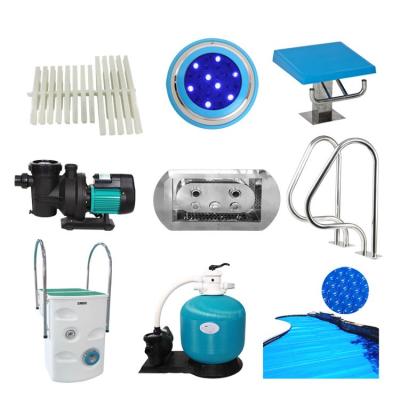 China Easy Mount Accessories OEM Pool Equipment And Cover Over The Beach Spa Pool Swimming Accessories for sale