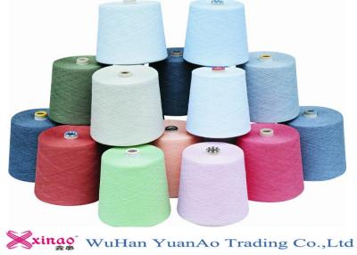 China Raw White Or Dyed Bright  Virgin 100% Spun Polyester Yarn For Sewing for sale