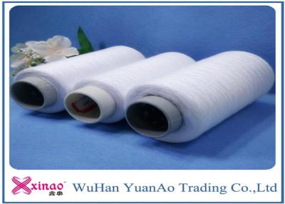 China Raw White 100% Polyester Bright Yarn , Ring Spun Sewing Thread for Knitting Coats for sale