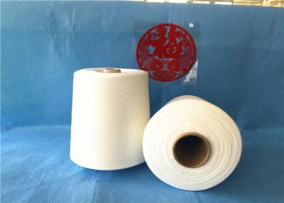 China 40/2 50/3 Semi Dull 100 Polyester Sewing Thread / Industrial Polyester Yarn RAW White Color for sale