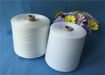 China Dyeable Z Twisted Polyester Staple Raw White Yarn Industrial Sewing Thread for sale