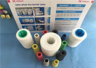 China Raw White Sewing Ring Spun 100% Polyester Yarn 20/2 30/2 402 50/2 for sale