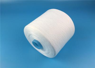 China Raw White 100% Spun Polyester Yarn On Dyeing Tube 40s/2  60S/3 100% Polyester Yarn for sale