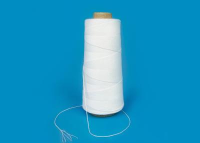 China Raw White Yarn Spun Polyester Sewing Thread , Industrial Sewing Machine Thread for sale