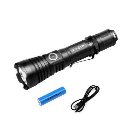 China Nitesun NS28 USB Type-C Camping Charging Ip68 Waterproof Cree Led Tactical Gun Flashlight Torch Camping Rechargeable Battery One Year for sale