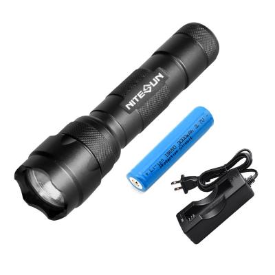 China Nitesun D48 Camping Powerful Emergency Torches Police Tazer Gun Security Rechargeable Military Torch Tactical Led Flashlight 18650 for sale