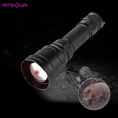 China Nitesun Powerful Zoomable Led Torch HT10 Lightweight Aluminum Flashlight Emergency Led Hunting Torch Night Vision Infrared Flash Light for sale