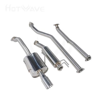 China HOTWAVE Factory Sale Direct High Performance Catback For Honda Civic 01-05 2/4D Civic for sale