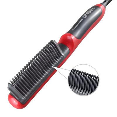 China For Beard Home Portable Straightener Hair Styler Multifunctional Travel Use Hair Comb Brush For Men Electric Ionic Fast Passionate Brush for sale