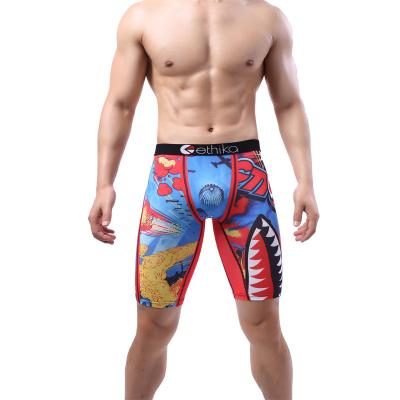 China Plus Size Shark Logo Boxer Brief Underwear Short Custom Men Antibacterial Wholesale Boxer Shorts Men Brief for sale