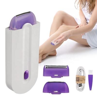 China Portable Mini Painless Female Epilator Women Hair Remover Bikini Trimmer USB Madame Shaver Instant Depilation Tool for sale